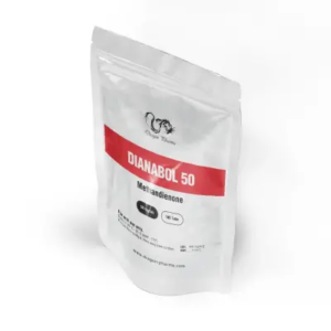 Dianabol 50 tablets – 50mg Methandienone by Dragon Pharma in sachet packaging
