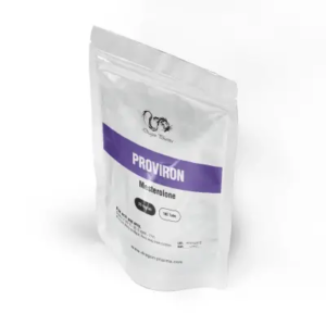 Proviron tablets – 25mg Mesterolone by Dragon Pharma in sachet packaging